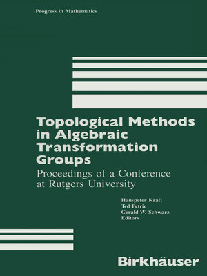 cover image of Topological Methods in Algebraic Transformation Groups
